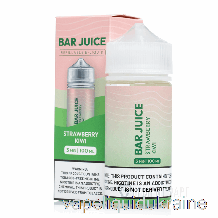 Vape Liquid Ukraine Strawberry Kiwi - Bar Juice - 100mL 3mg